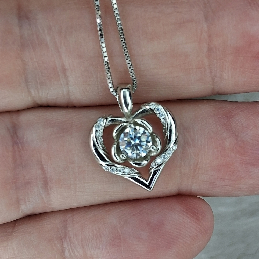 925 Silver Moissanite Necklaces